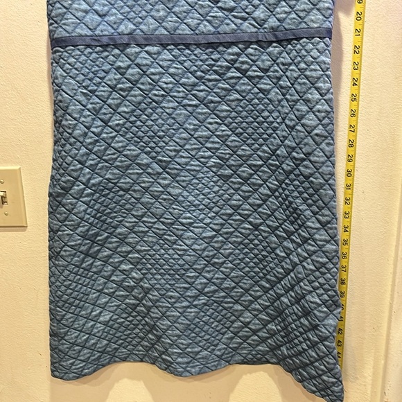 Sara Campbell Blue Quilted Short Sleeve Dress - Picture 2 of 5